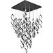 Interlace LED 37.88 inch Black Multi-Light Pendant Ceiling Light, dweLED