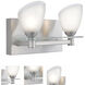 Slantus 2 Light 8.75 inch Satin Nickel Wall Sconce Wall Light