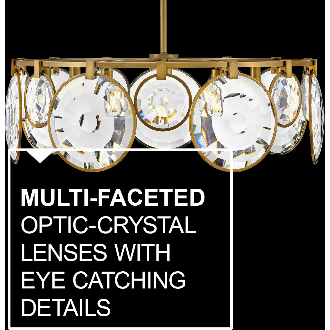 Nala LED 31 inch Heritage Brass Chandelier Ceiling Light