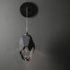 Chrysalis 1 Light 6.1 inch Ink Sconce Wall Light in Black Crystal, Large