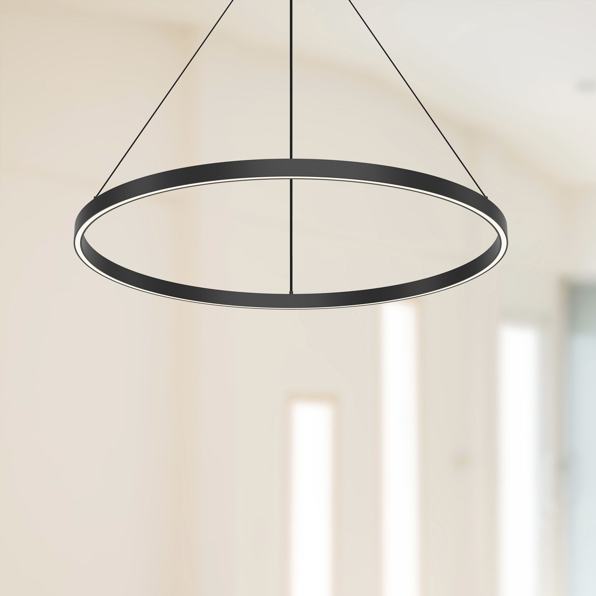 Cerchio Pendant Ceiling Light in Black
