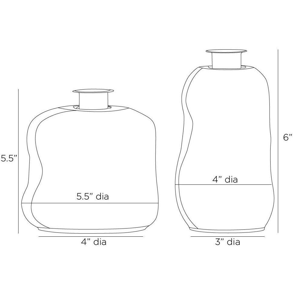 Hughes 5.5 inch Candleholders, Set of 2