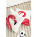 Anita 24 X 6.5 inch Red and White Pillow, Set of 2