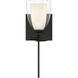 Elowen 1 Light 5.25 inch Dark Matte Black Bath Sconce Wall Light
