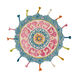 Bonifate 36 X 36 inch Rose/Lime/Khaki/Burnt Orange/Mustard/Aqua Rugs, Round