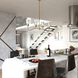 Beverly LED 36 inch Muted Brass Linear Chandelier Ceiling Light