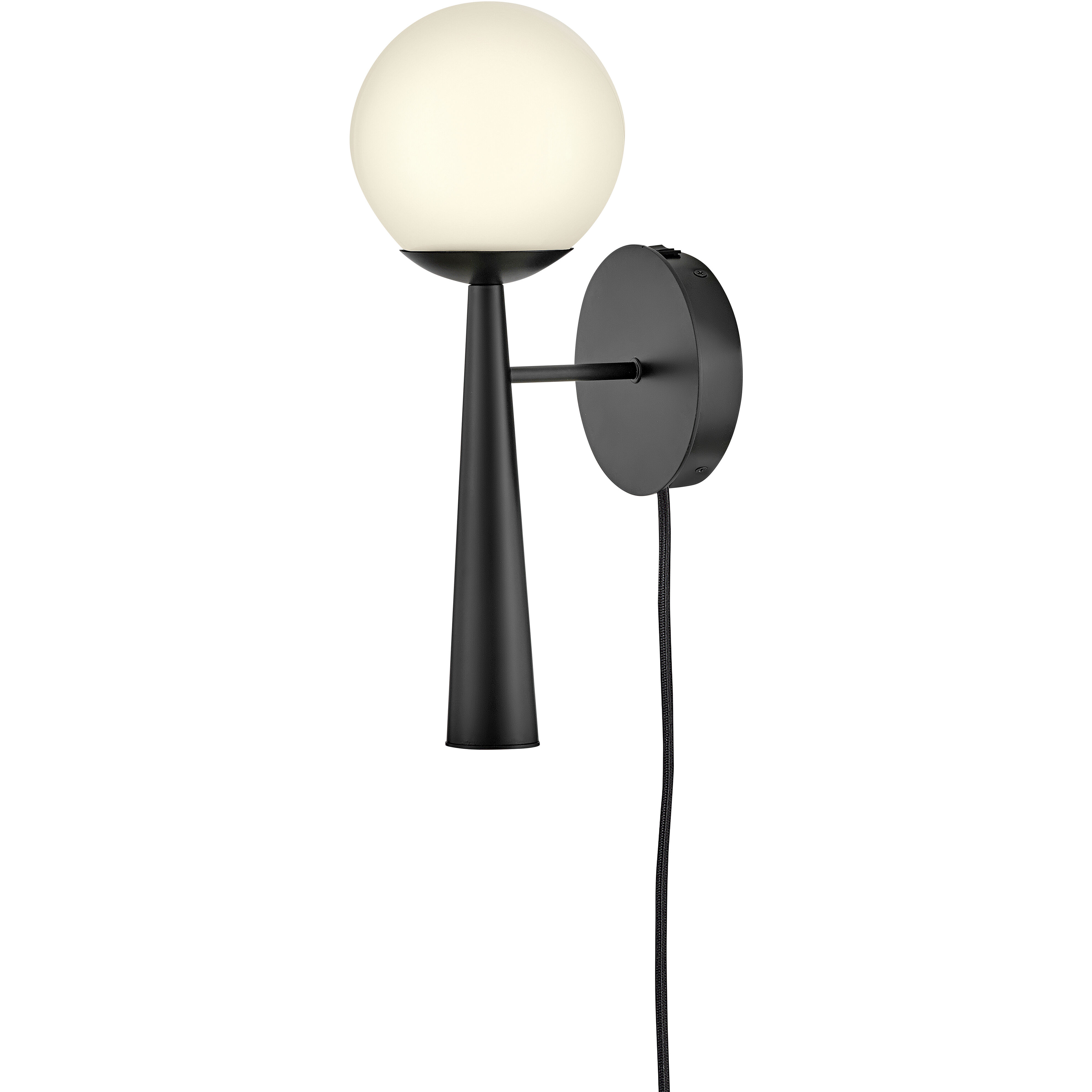 Izzy LED 6 inch Black Sconce Wall Light