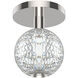 Marni LED 4.38 inch Polished Nickel Flush Mount Ceiling Light