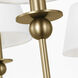 Drew & Jonathan Elsay 6 Light 36.38 inch Satin Brass Chandelier Ceiling Light, Large