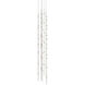 Constellation LED 12 inch Satin Nickel Chandelier Ceiling Light in 3000K, Clear, Standard Suspension