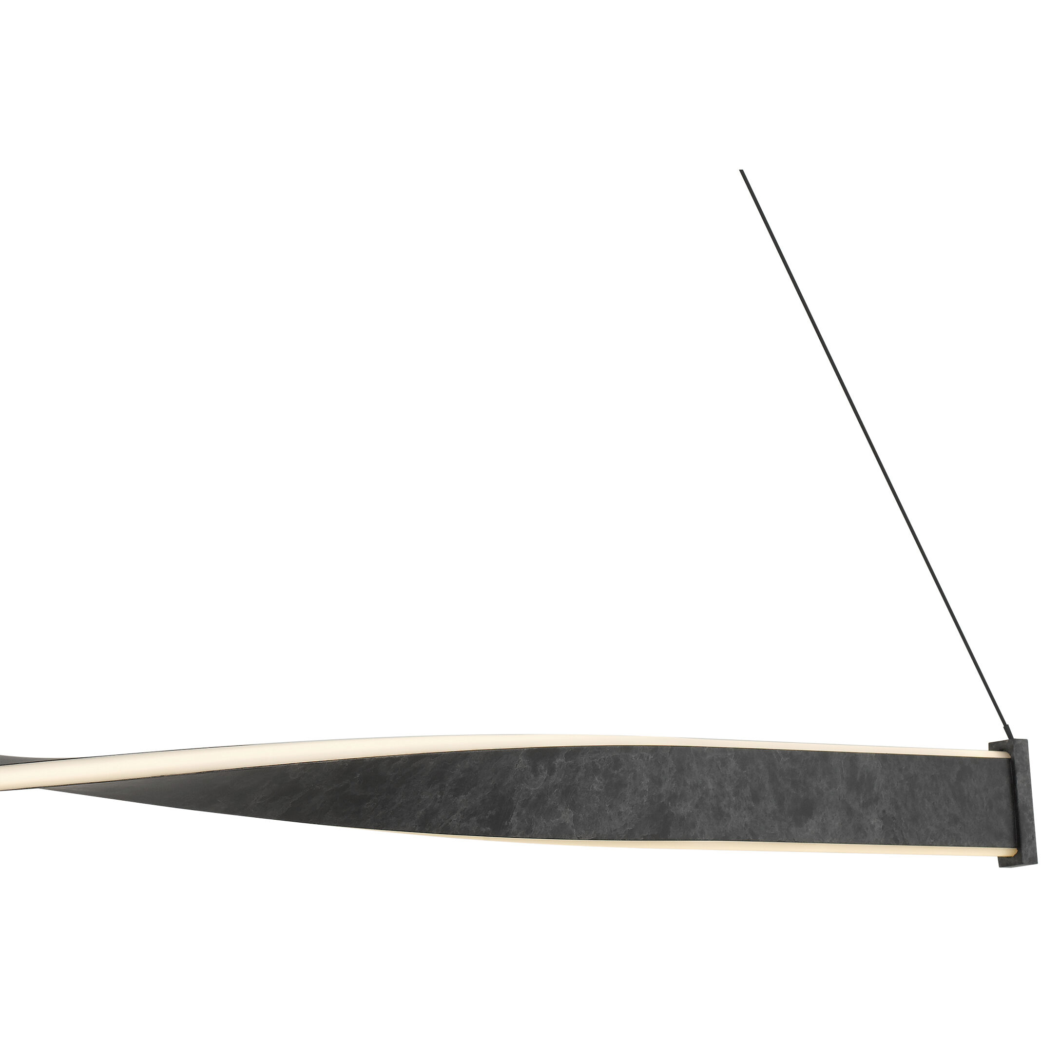 Porter LED 50 inch Old Black Finish Island Light Ceiling Light