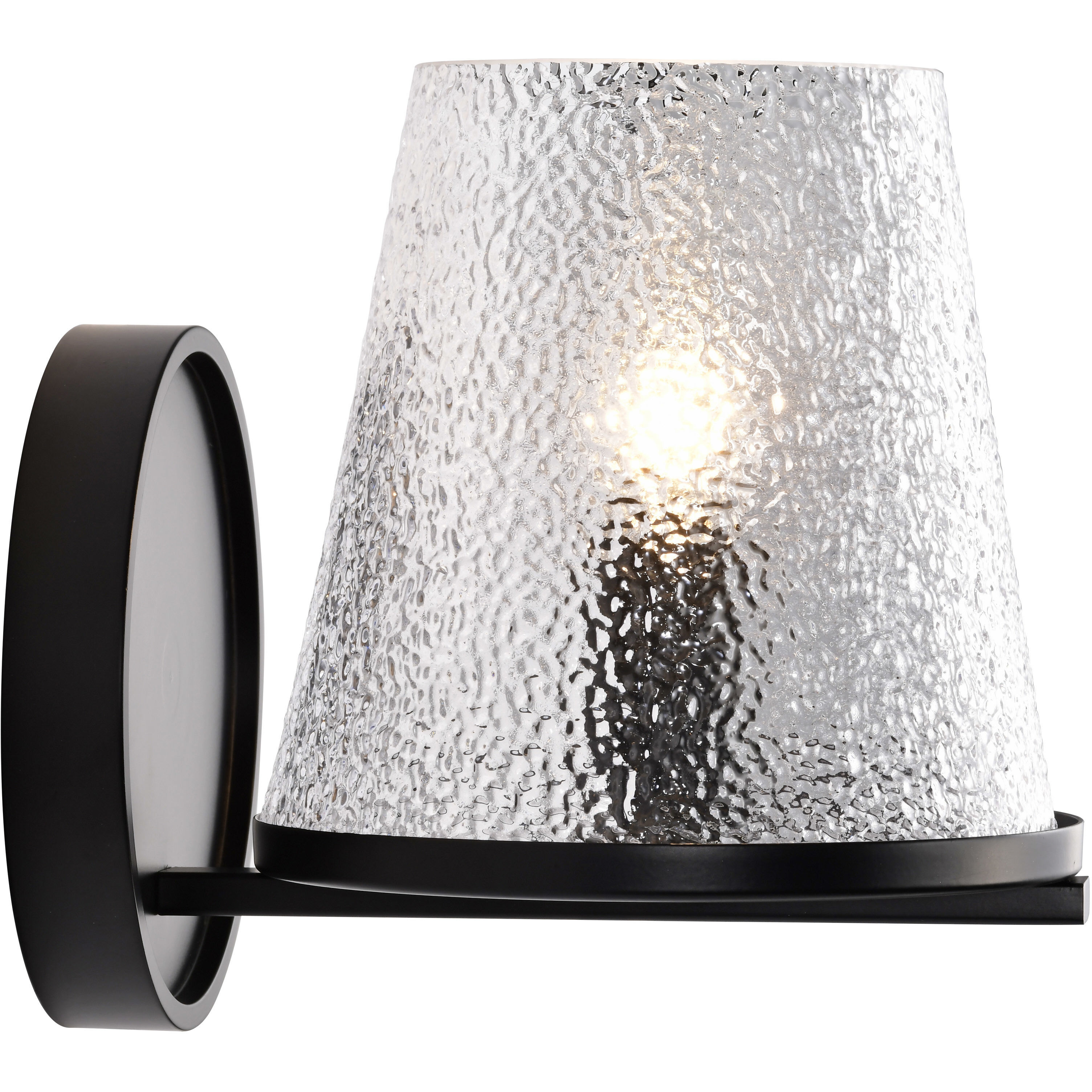 Valentine 6 inch Black Vanity Wall Light