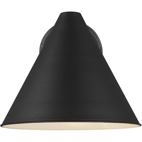 Crittenden 1 Light 8.5 inch Black Outdoor Wall Lantern, Medium