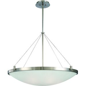 Suspended Pendant Ceiling Light in Brushed Nickel