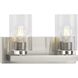 Goodwin 2 Light 12.87 inch Brushed Nickel Vanity Light Wall Light