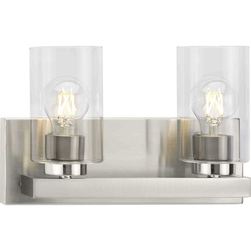 Goodwin 2 Light 12.87 inch Brushed Nickel Vanity Light Wall Light