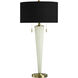 Frosted Funnel 34.75 inch 60.00 watt Frosted White Table Lamp Portable Light