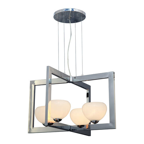Signature 4 Light 27.5 inch Brushed Nickel Chandelier Ceiling Light
