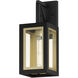 Neoclass 1 Light 15.75 inch Black and Gold Outdoor Wall Mount
