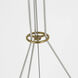 Barbara Barry Cosmos LED 27.5 inch Soft Brass Ring and Orb Chandelier Ceiling Light