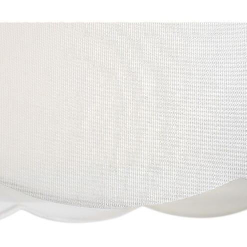 Bliss 2 Light 14 inch Lacquered Brass Semi-Flush Mount Ceiling Light