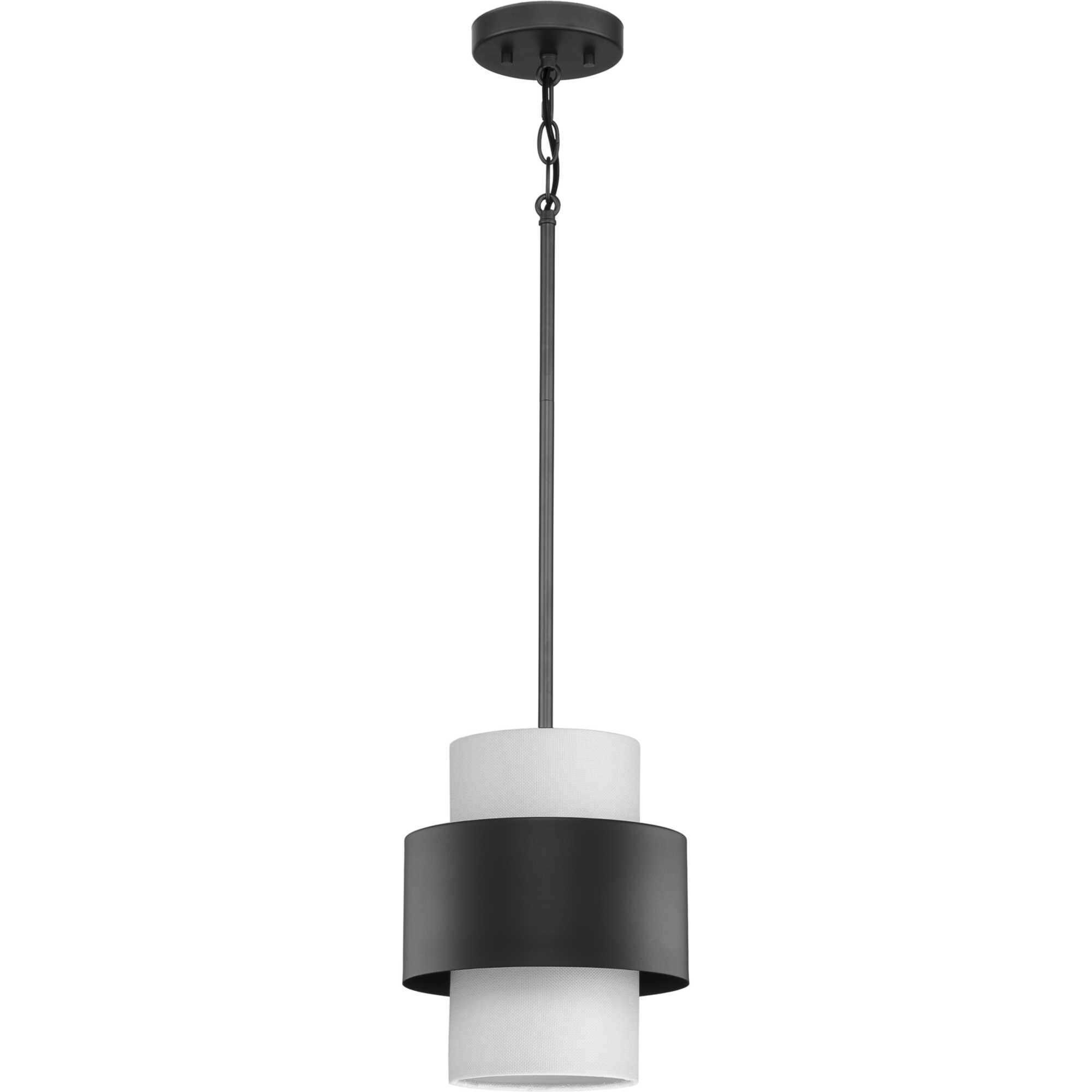 Silva 1 Light 9.5 inch Matte Black Pendant Ceiling Light, Design Series