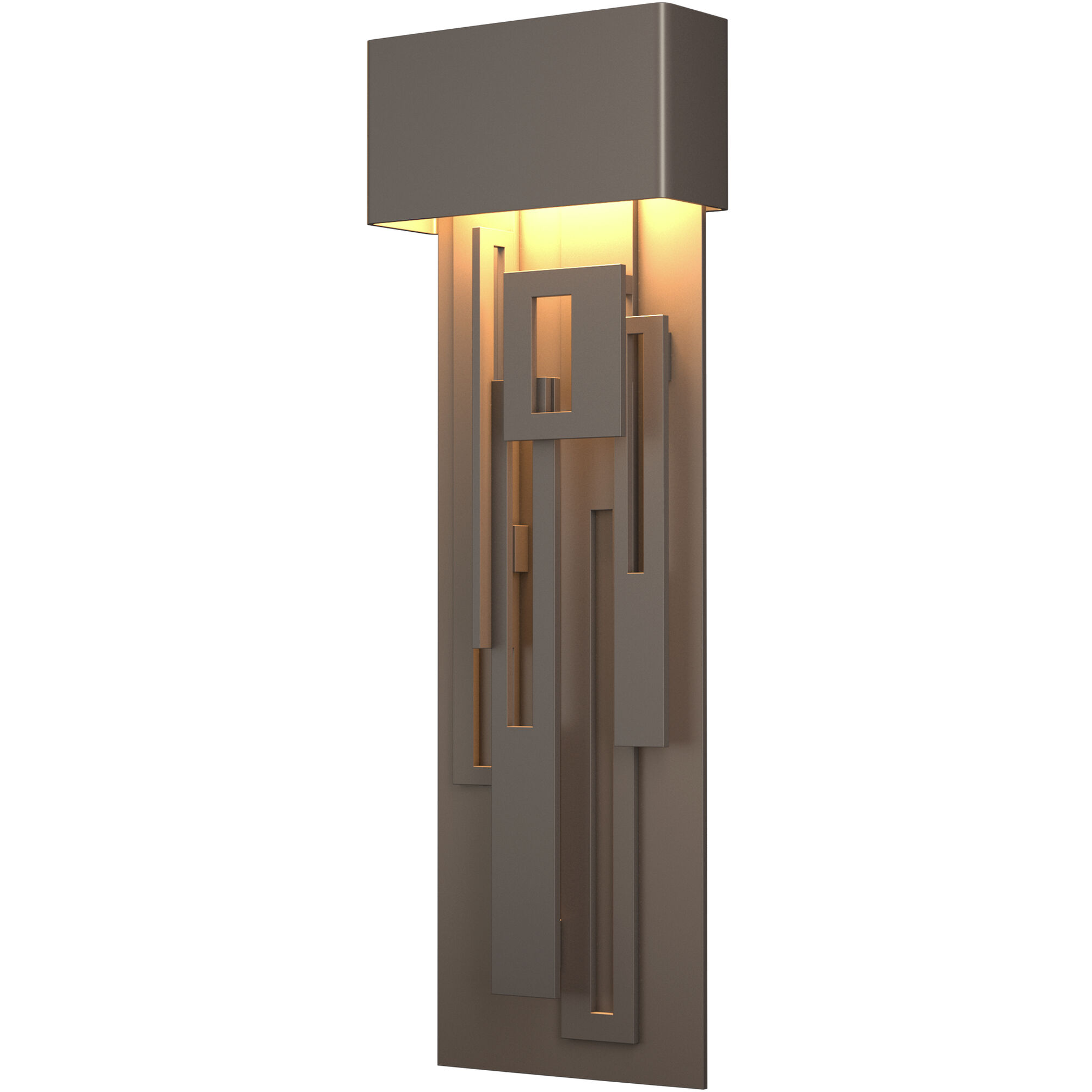 Collage LED 27.1 inch Coastal Dark Smoke Outdoor Sconce, Large