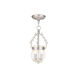 Everett 2 Light 8.5 inch Brushed Nickel Pendant Ceiling Light