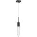 Aspen LED 2 inch Black Pendant Ceiling Light in Bubbled