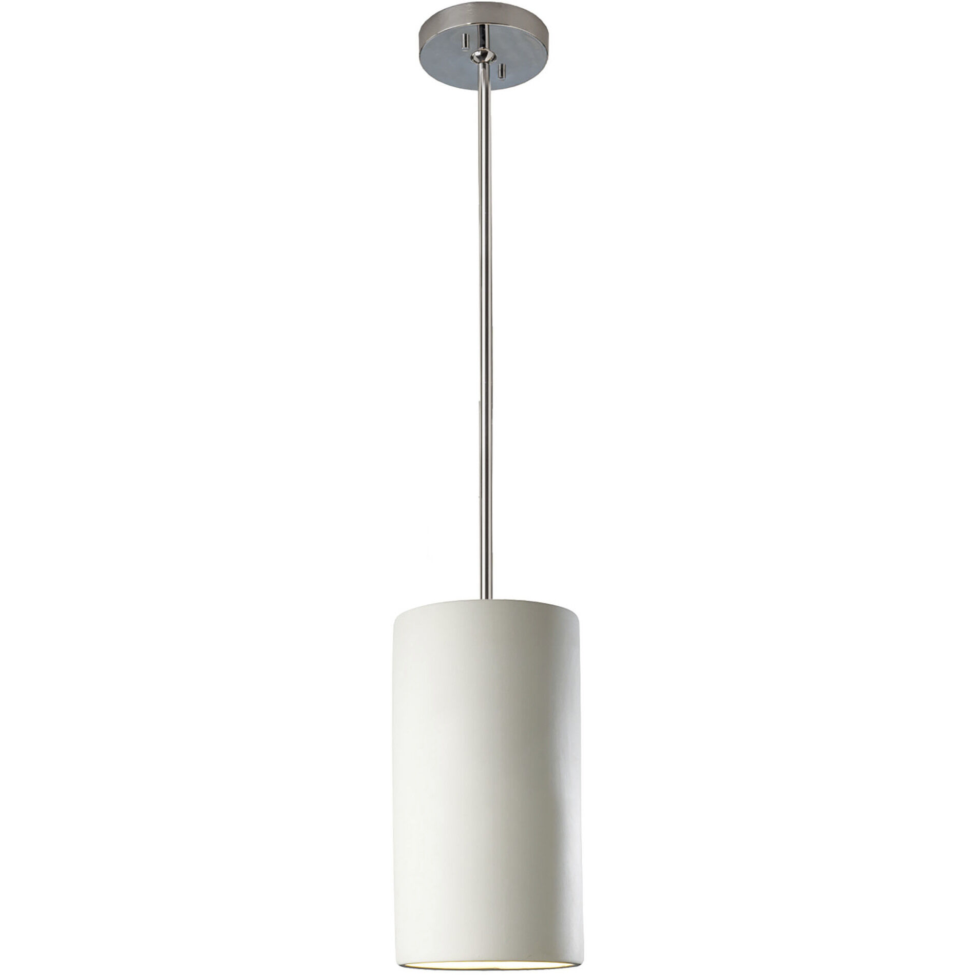 Radiance Collection LED 7 inch Bisque with Dark Bronze Pendant Ceiling Light