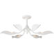 Snowflower 6 Light 36 inch Gesso White Semi-Flush Mount Ceiling Light
