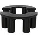 Pluto 40 X 40 inch Hand Rubbed Black Coffee Table