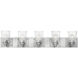 Jackson 5 Light 38.25 inch Brushed Nickel with Polished Antique Nickel Vanity Light Wall Light