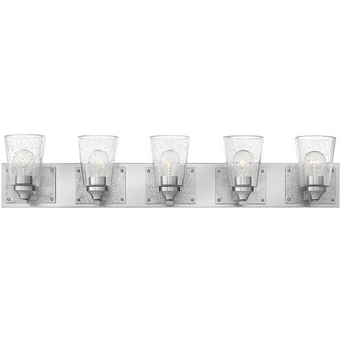 Jackson 5 Light 38.25 inch Brushed Nickel with Polished Antique Nickel Vanity Light Wall Light