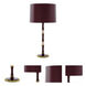 Kane 31 inch 150 watt Sugar Plum and Rose Water with Modern Brass Table Lamp Portable Light