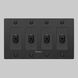 4G Toggle 120-277 Black Light Switch