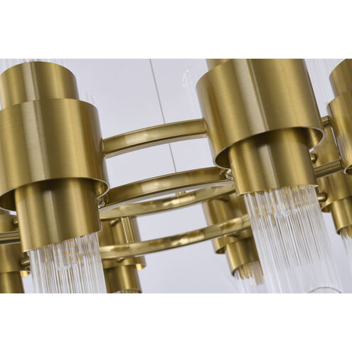 Canada 16 Light 24 inch Satin Brass Chandelier Ceiling Light