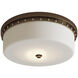 Barnabe LED 18 inch Antique Brass Flush Mount Ceiling Light