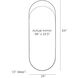 Inset 64 X 24 inch Antique Brass and Bronze Long Mirror