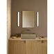 Atticus LED 23.62 inch Polished Chrome Bathroom Wall Light