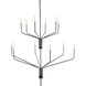 Hill Country 12 Light Matte Black Chandelier Ceiling Light