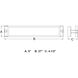 Fremont LED 27 inch Matte Black Bathroom Vanity Wall Light, Rotating Light