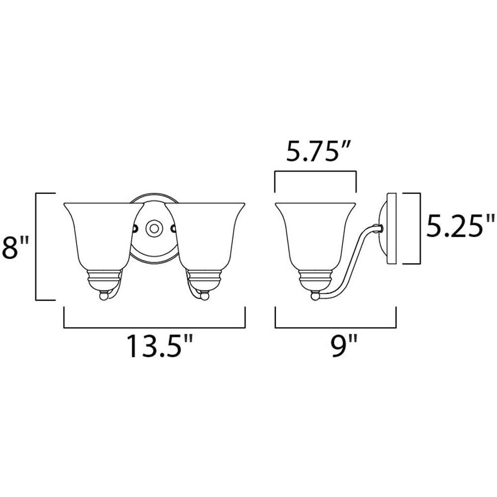 Basix Wall Sconce Wall Light in Polished Chrome