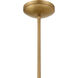 Springfield 1 Light 12 inch Legacy Brass and Dark Matte Black Pendant Ceiling Light