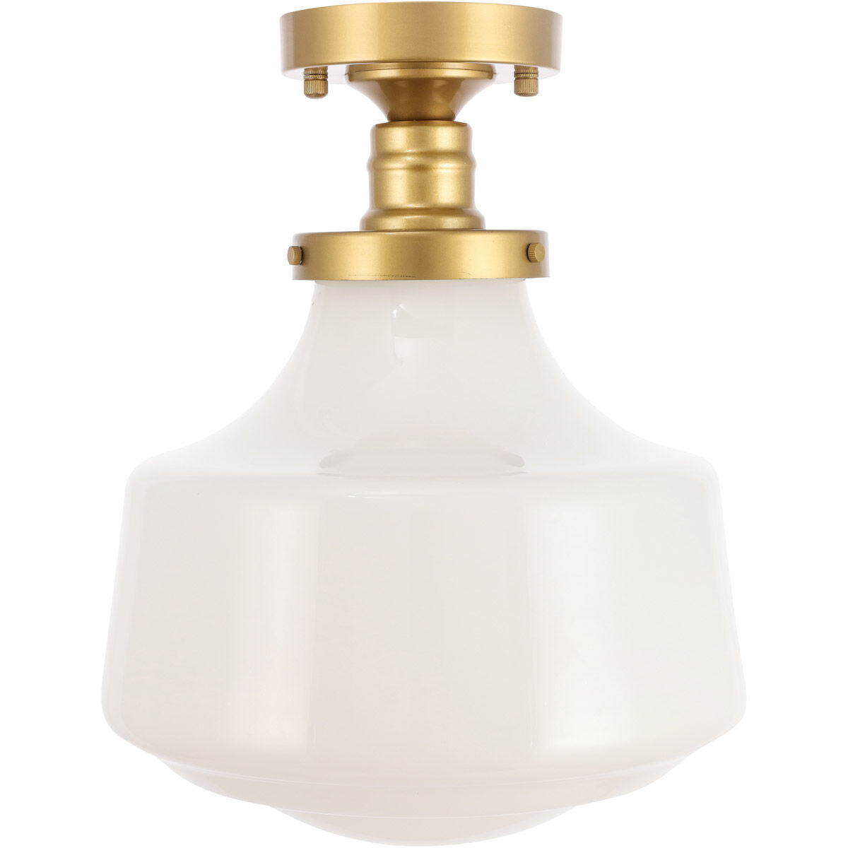 Lyle 1 Light 11 inch Brass Flush Mount Ceiling Light