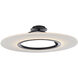 Elektron LED 28 inch Black Semi-Flush Mount Ceiling Light, dweLED