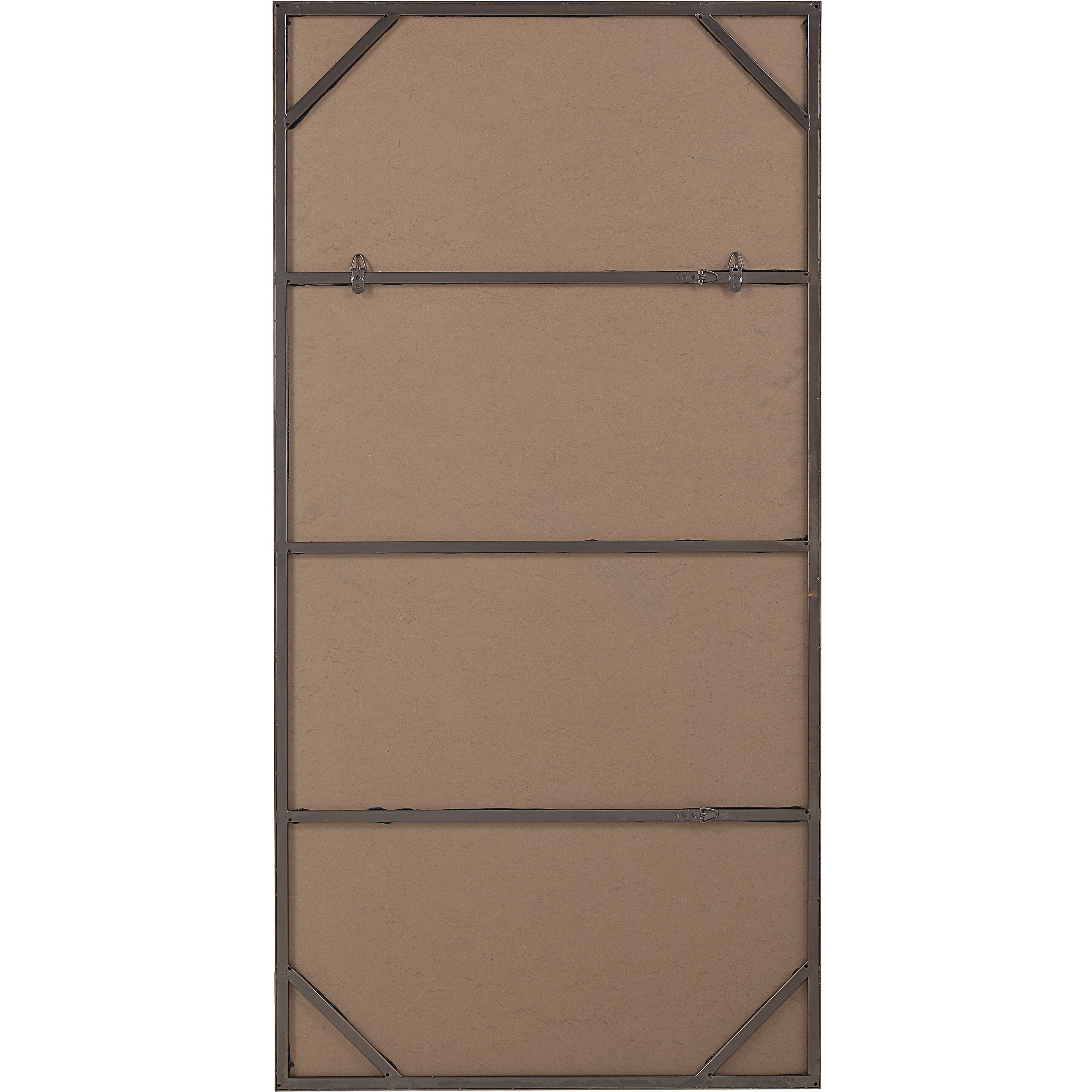 Marigold 60 X 30 inch Antique Brushed Brass Wall Mirror