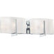 Clarte 2 Light 17.5 inch Chrome Bath Light Wall Light