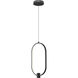 Saros Pendant Ceiling Light in Matte Black, LED