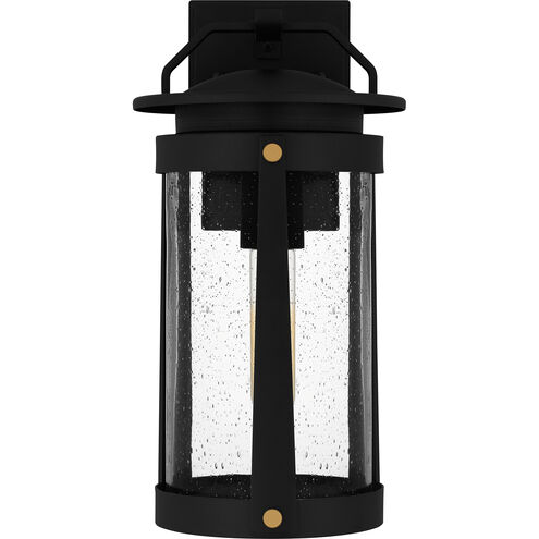 Clifton 1 Light 14 inch Earth Black Outdoor Wall Lantern